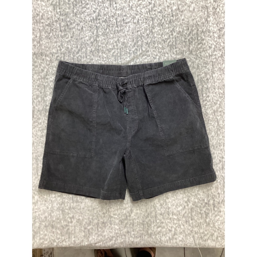 Alpine Design Mens Mad Hike Corduroy Shorts Midnight Black XL ADM24804 7‎ Inseam